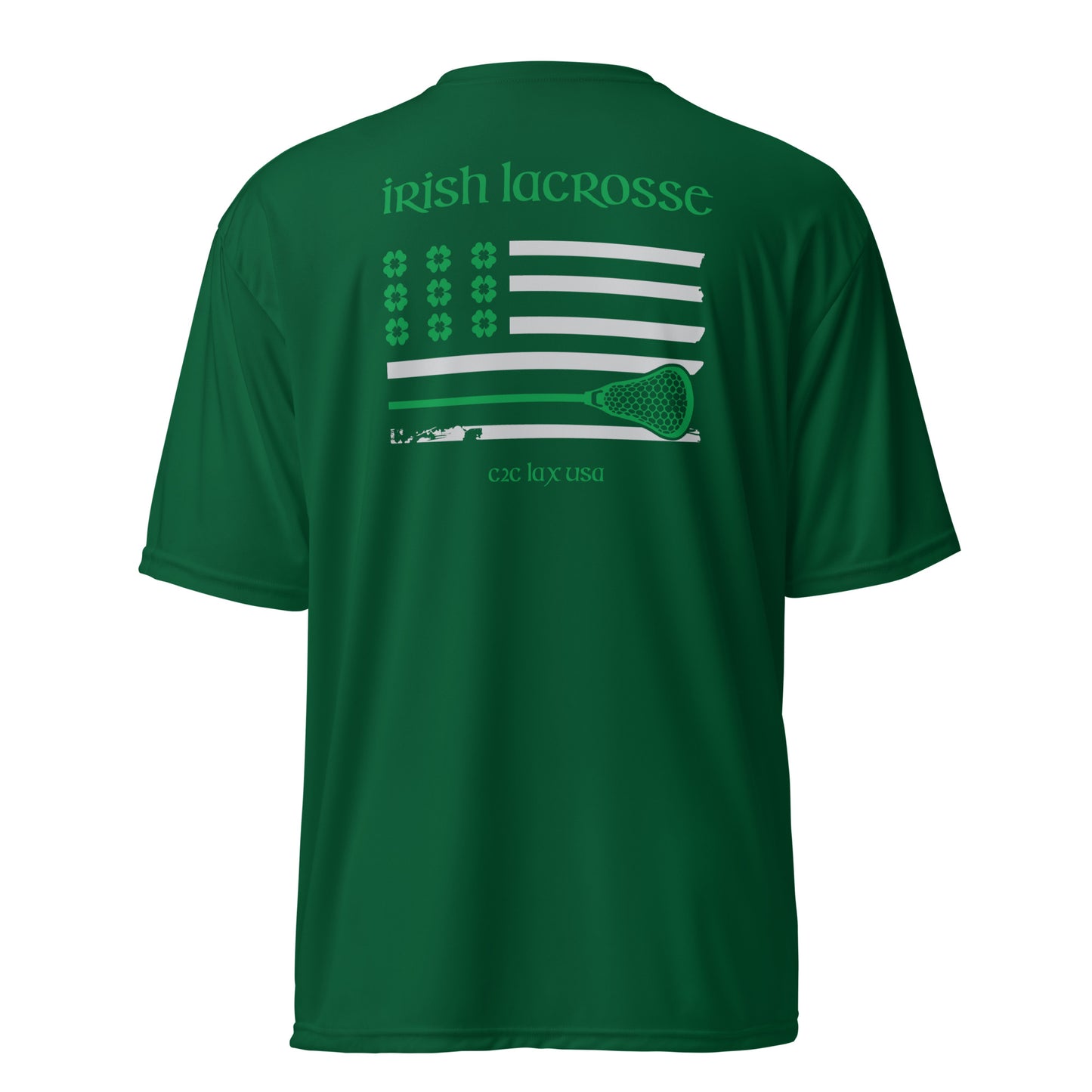 IRISH Lacrosse Unisex performance crew neck t-shirt