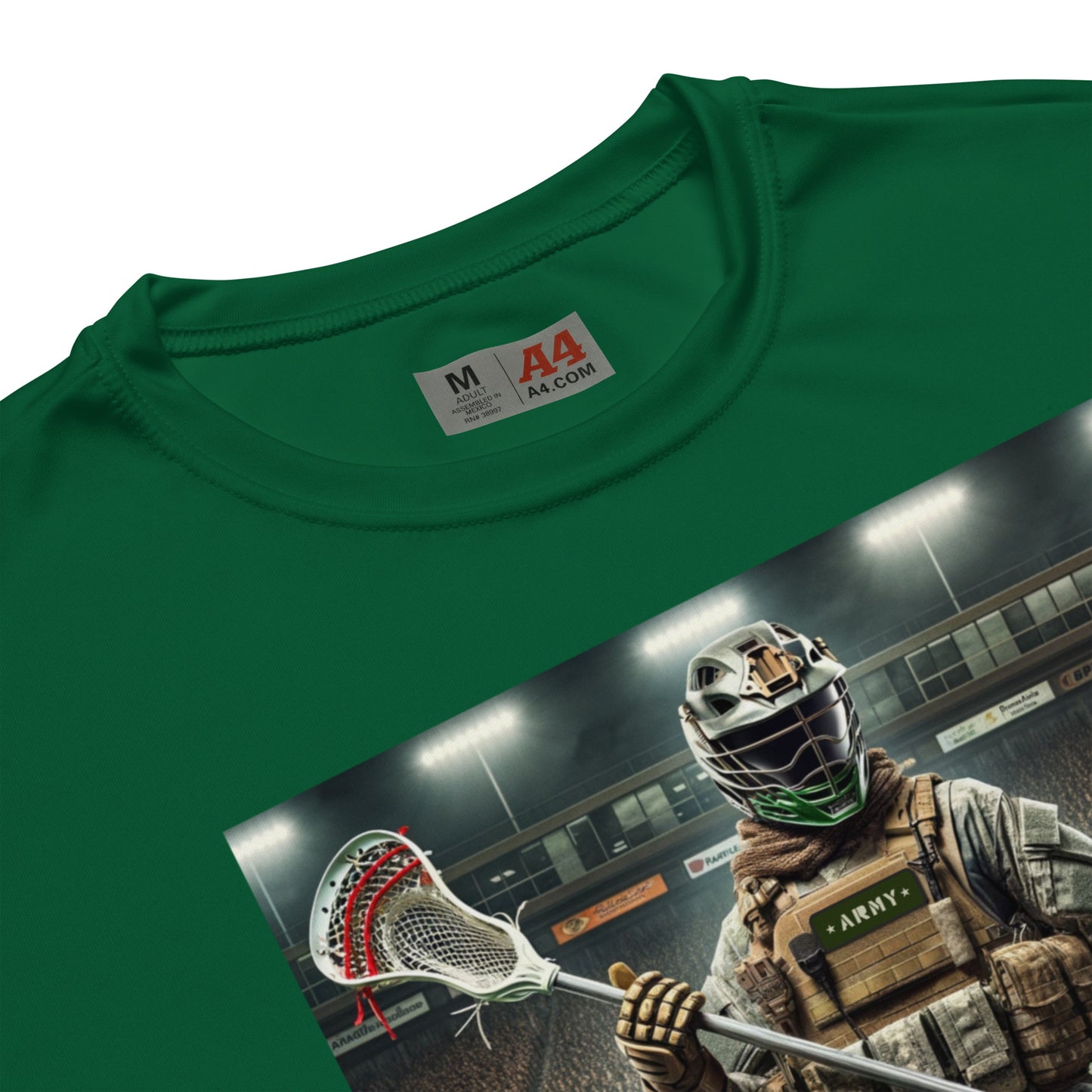 Gaming Inspired Lacrosse performance crew neck t-shirt