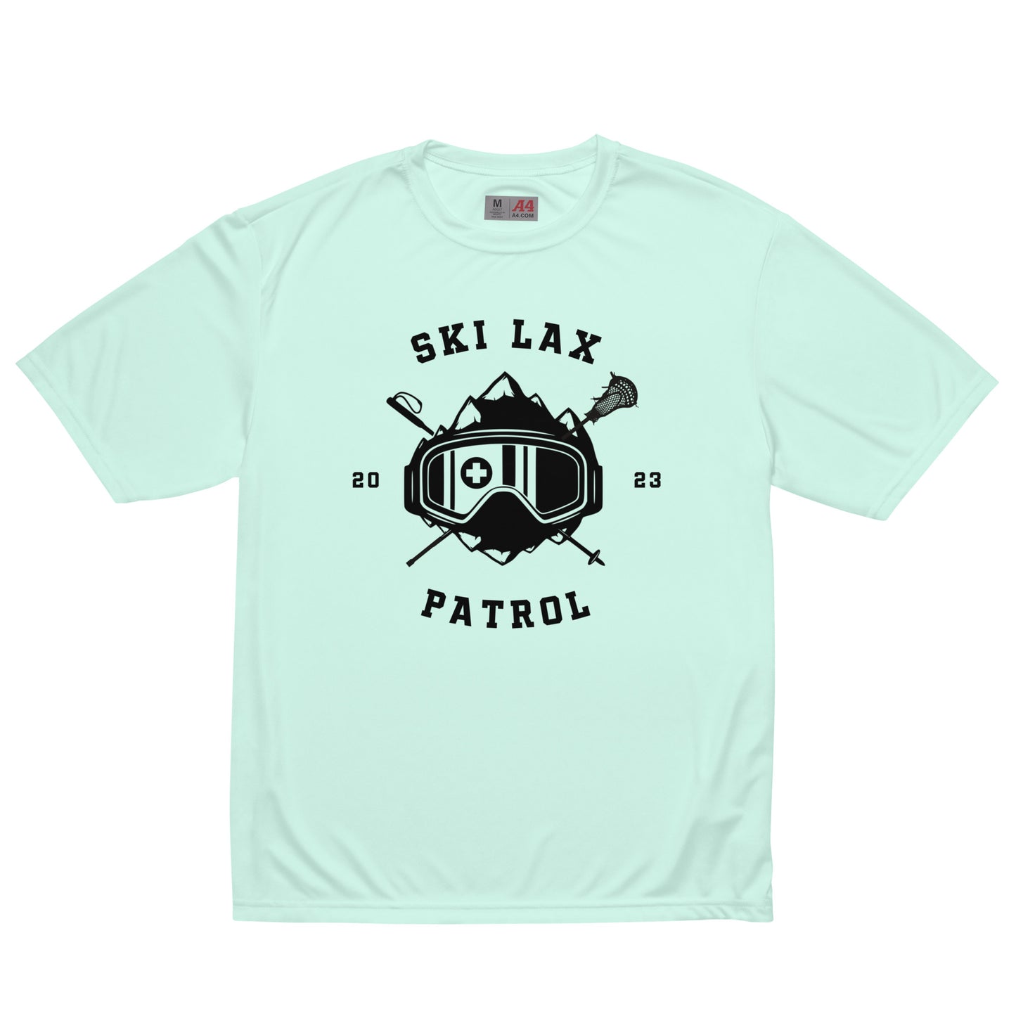 Unisex Ski Lax Patrol performance crew neck t-shirt