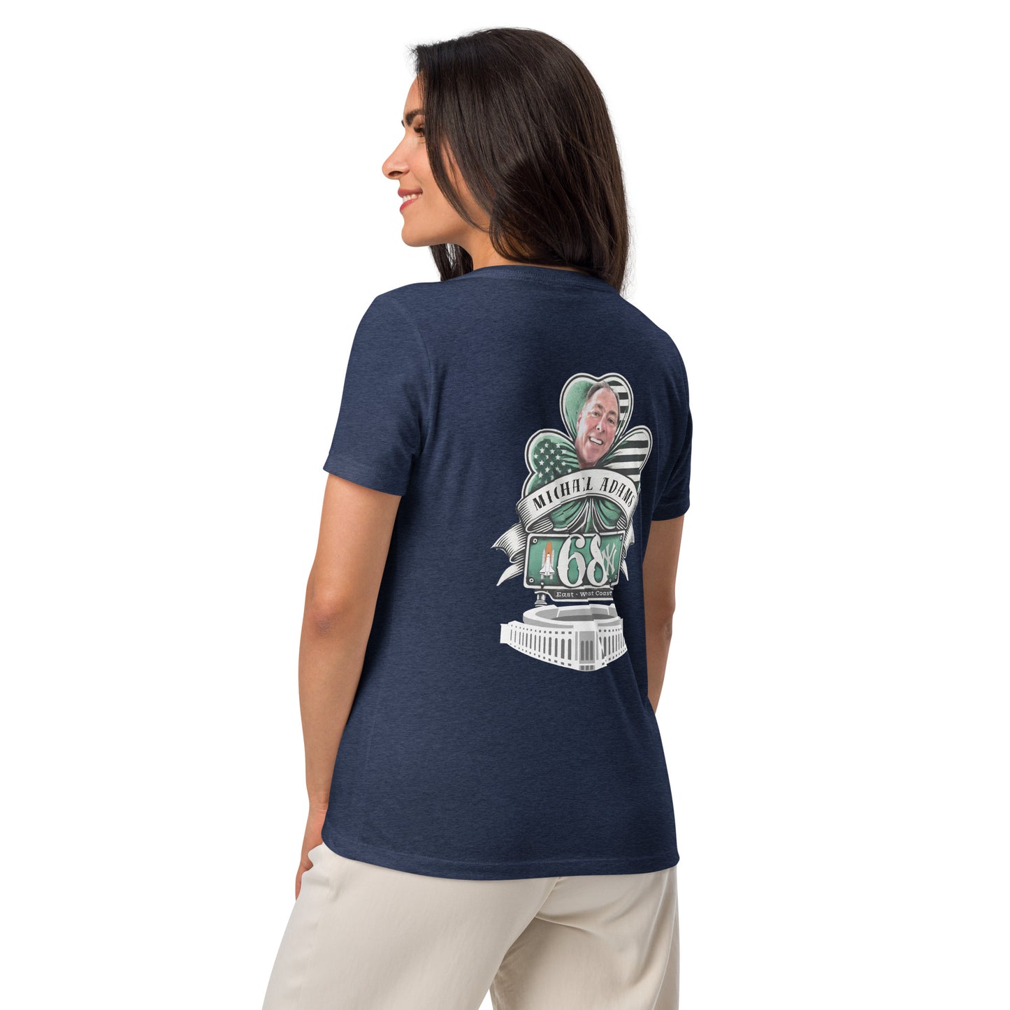 Custom Order Mike Adams 2 Women’s relaxed v-neck t-shirt