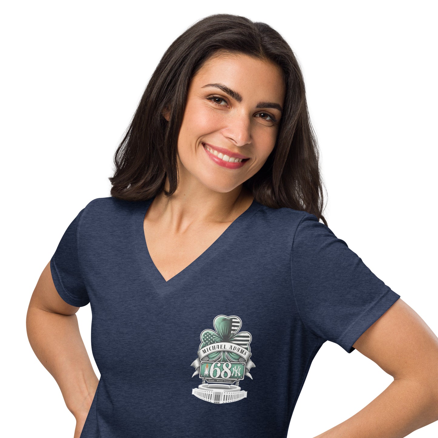 Custom Order Mike Adams 2 Women’s relaxed v-neck t-shirt