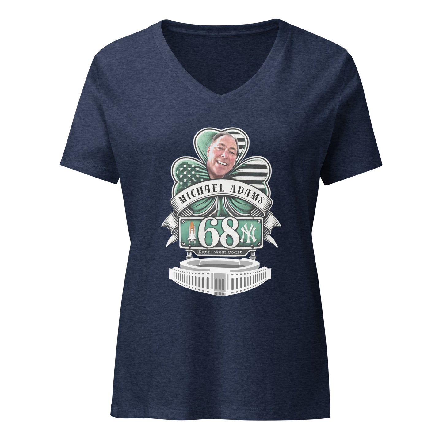 Custom Order Mike Adams Women’s relaxed v-neck t-shirt