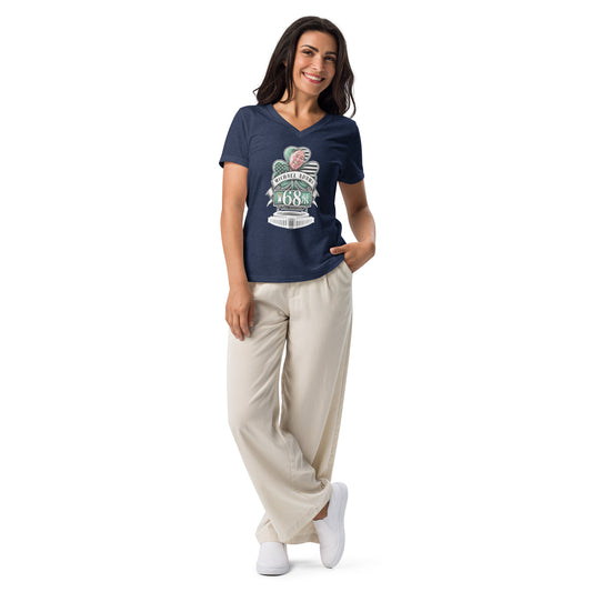 Custom Order Mike Adams Women’s relaxed v-neck t-shirt