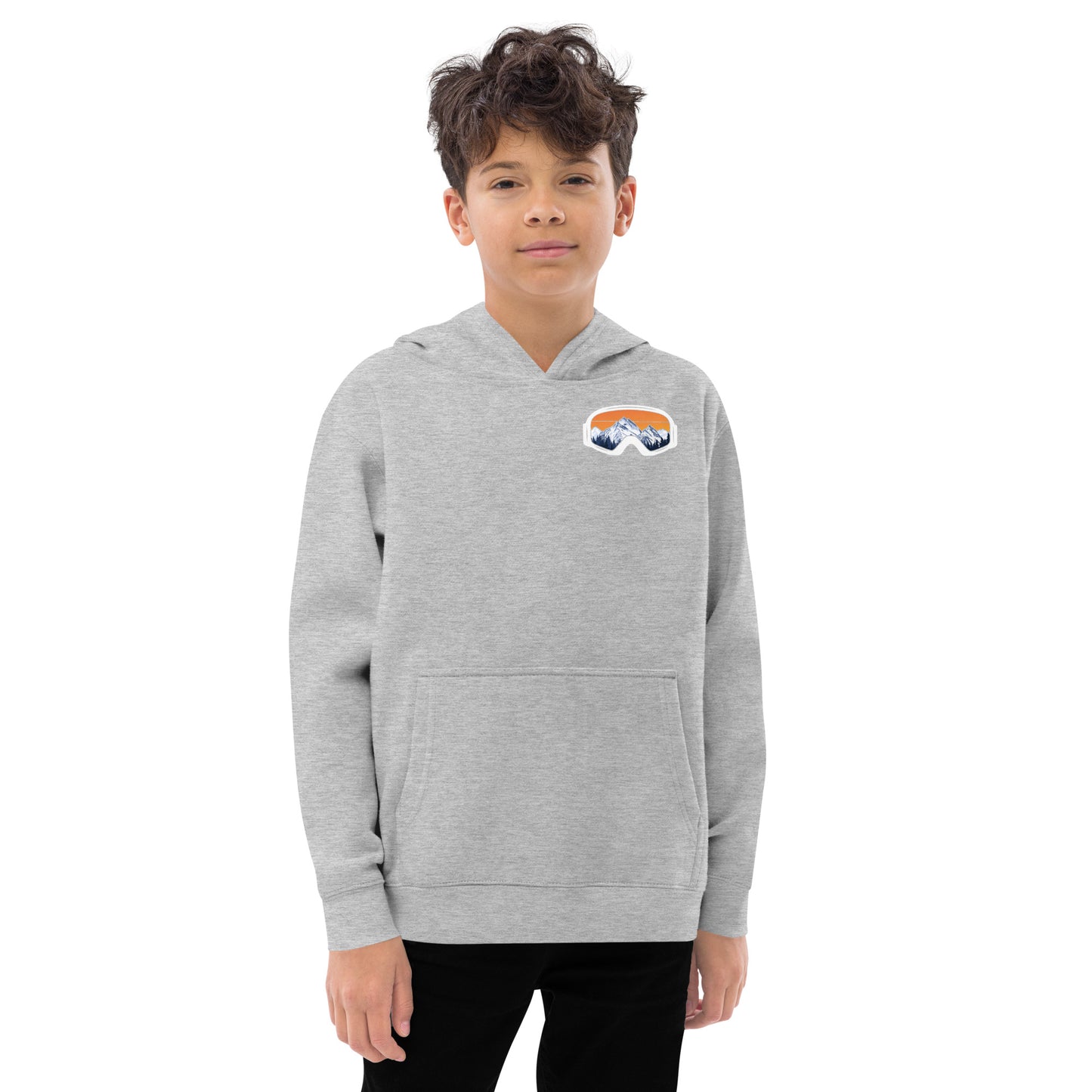 Kids Ski Lax fleece hoodie