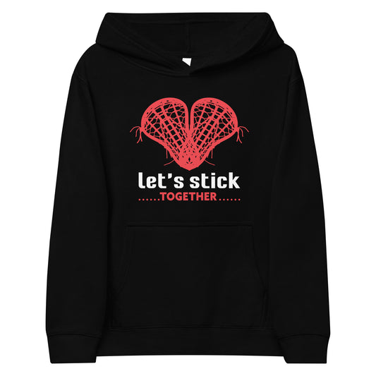 Kids Valentine's fleece hoodie