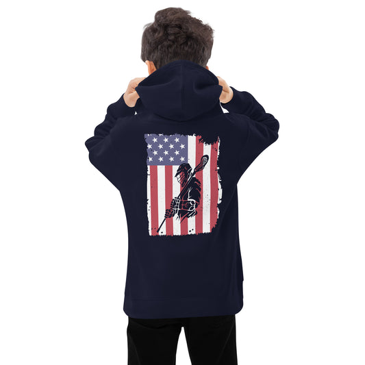 Youth C2C LAX USA Lacrosse fleece hoodie