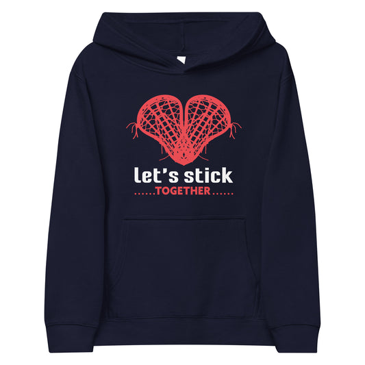 Kids Valentine's fleece hoodie