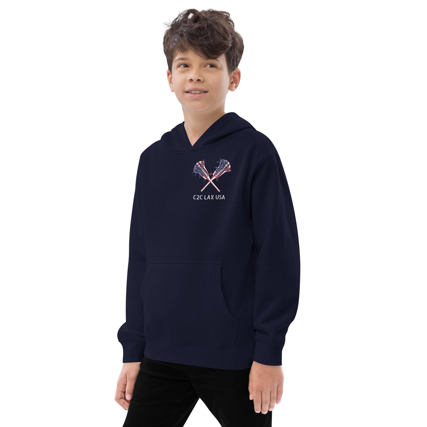 Youth C2C LAX USA Lacrosse fleece hoodie