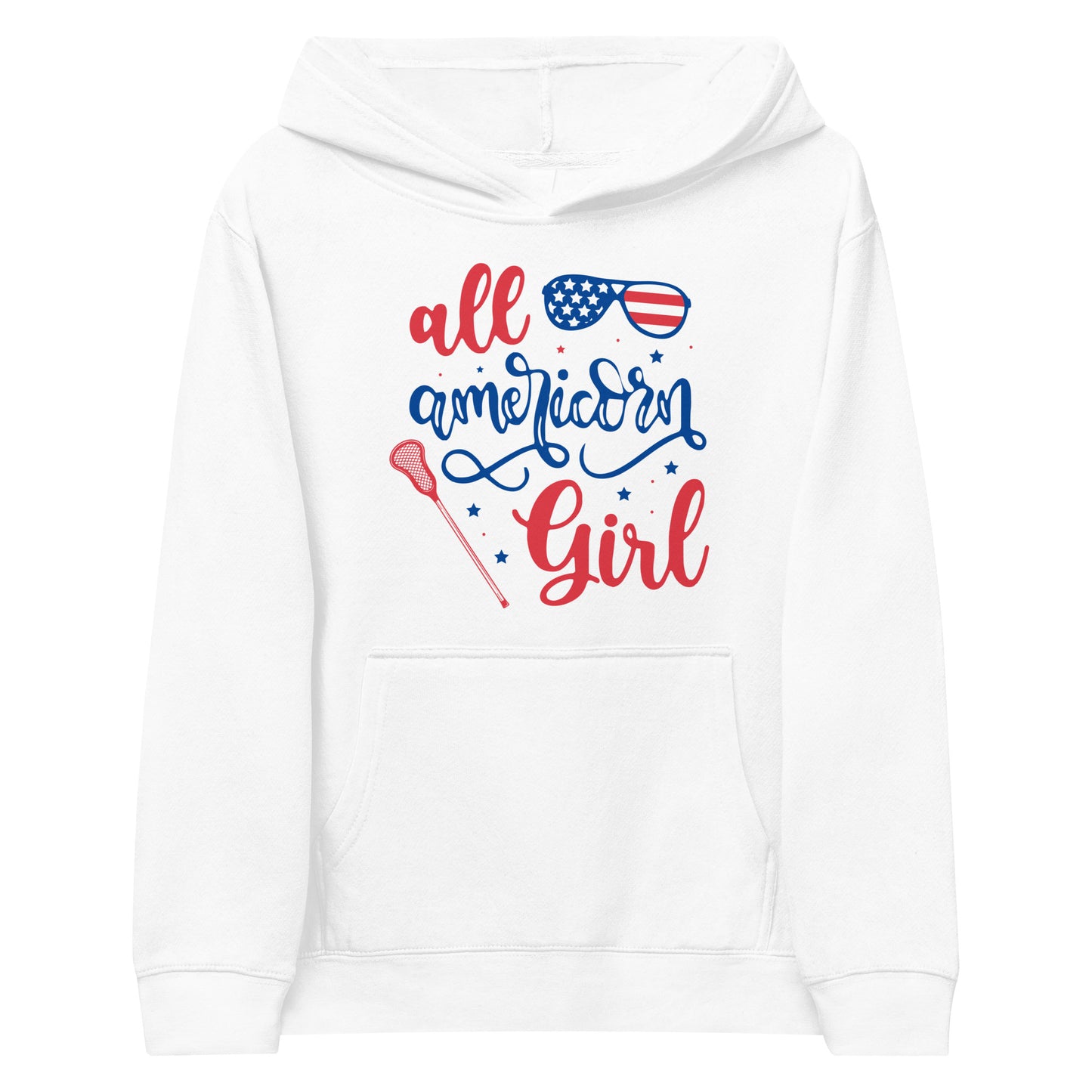 Kids All American Girl fleece hoodie