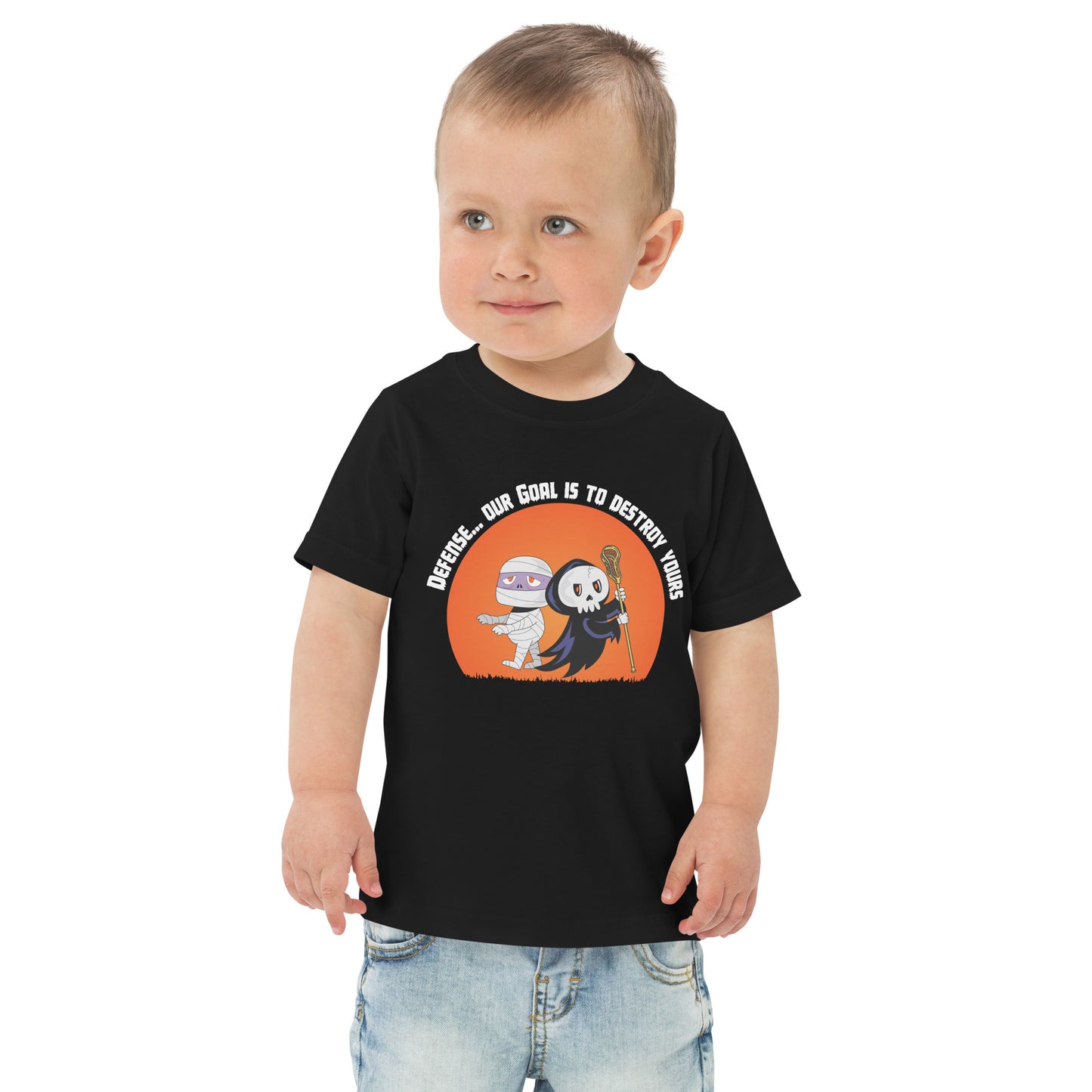 Halloween Lacrosse Toddler jersey t-shirt