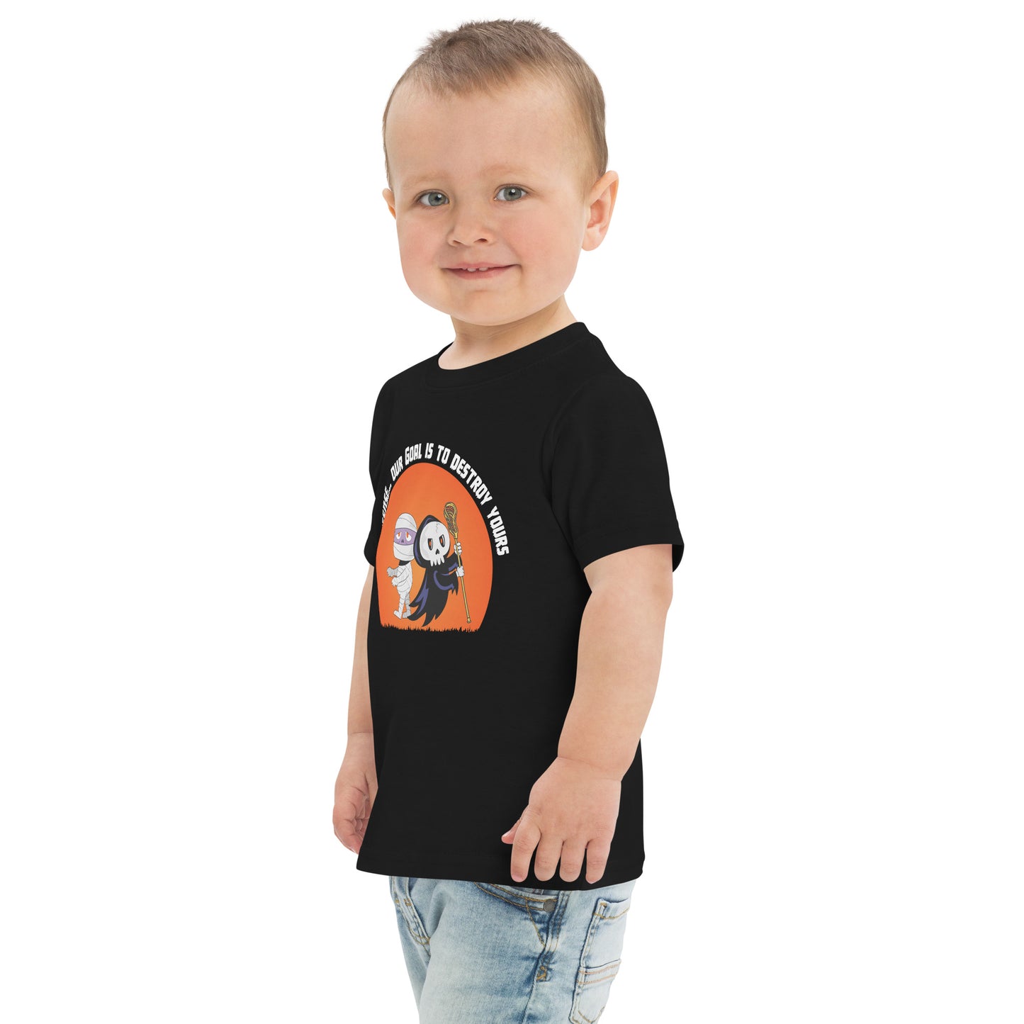 Halloween Lacrosse Toddler jersey t-shirt