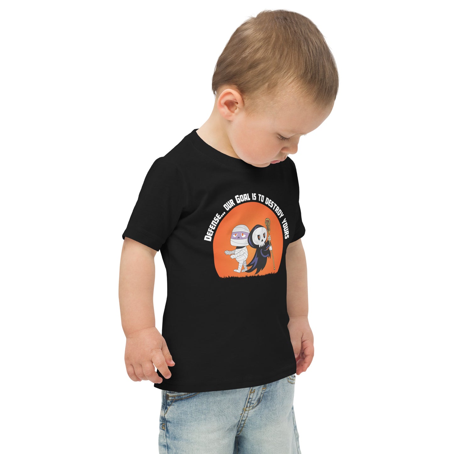 Halloween Lacrosse Toddler jersey t-shirt