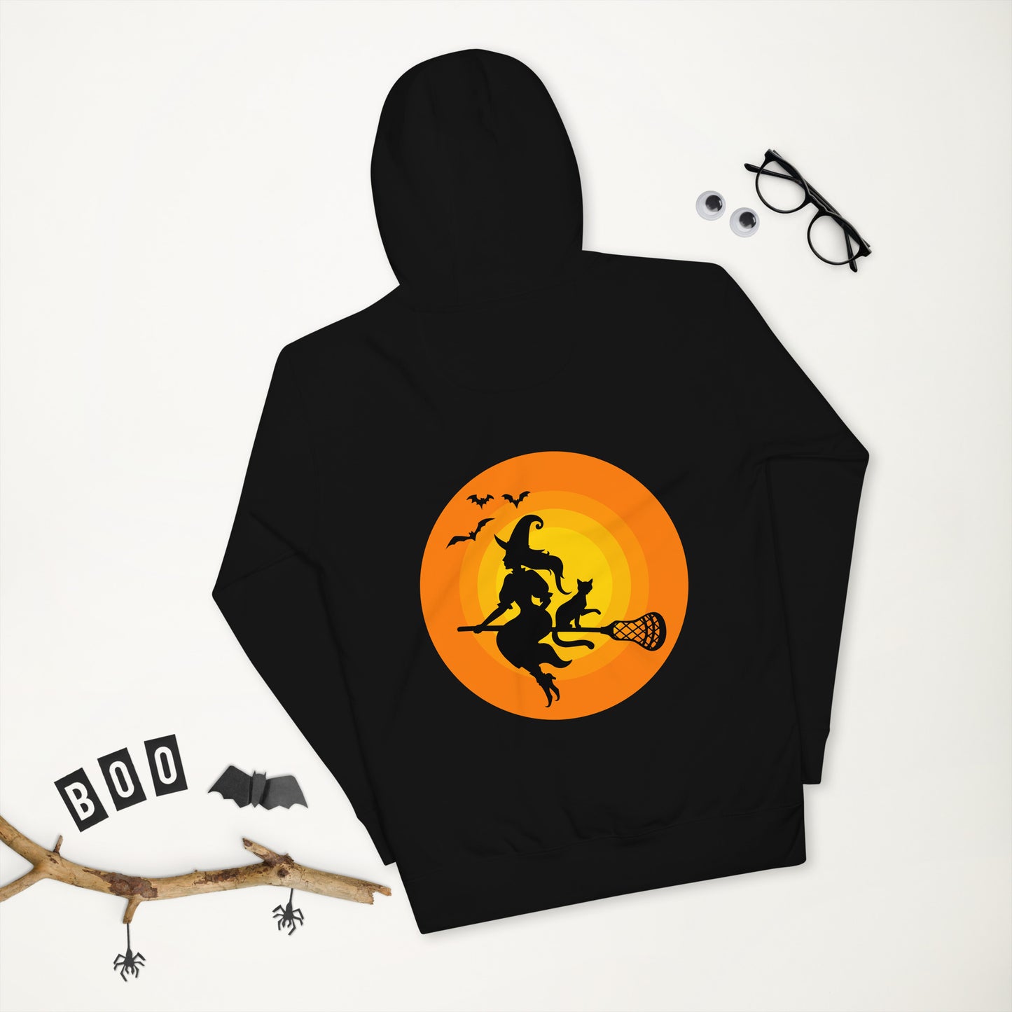 Halloween Lacrosse Witch Unisex Hoodie