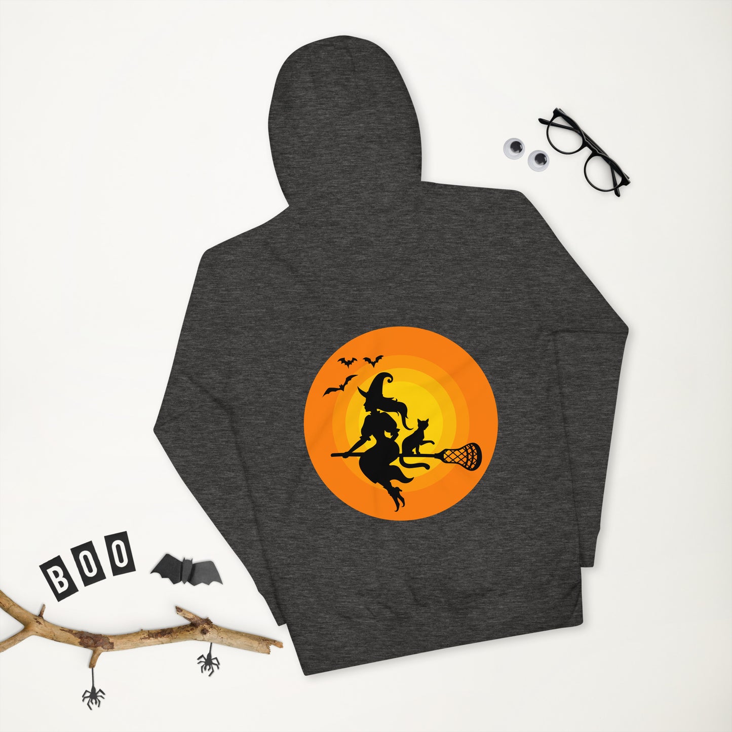 Halloween Lacrosse Witch Unisex Hoodie