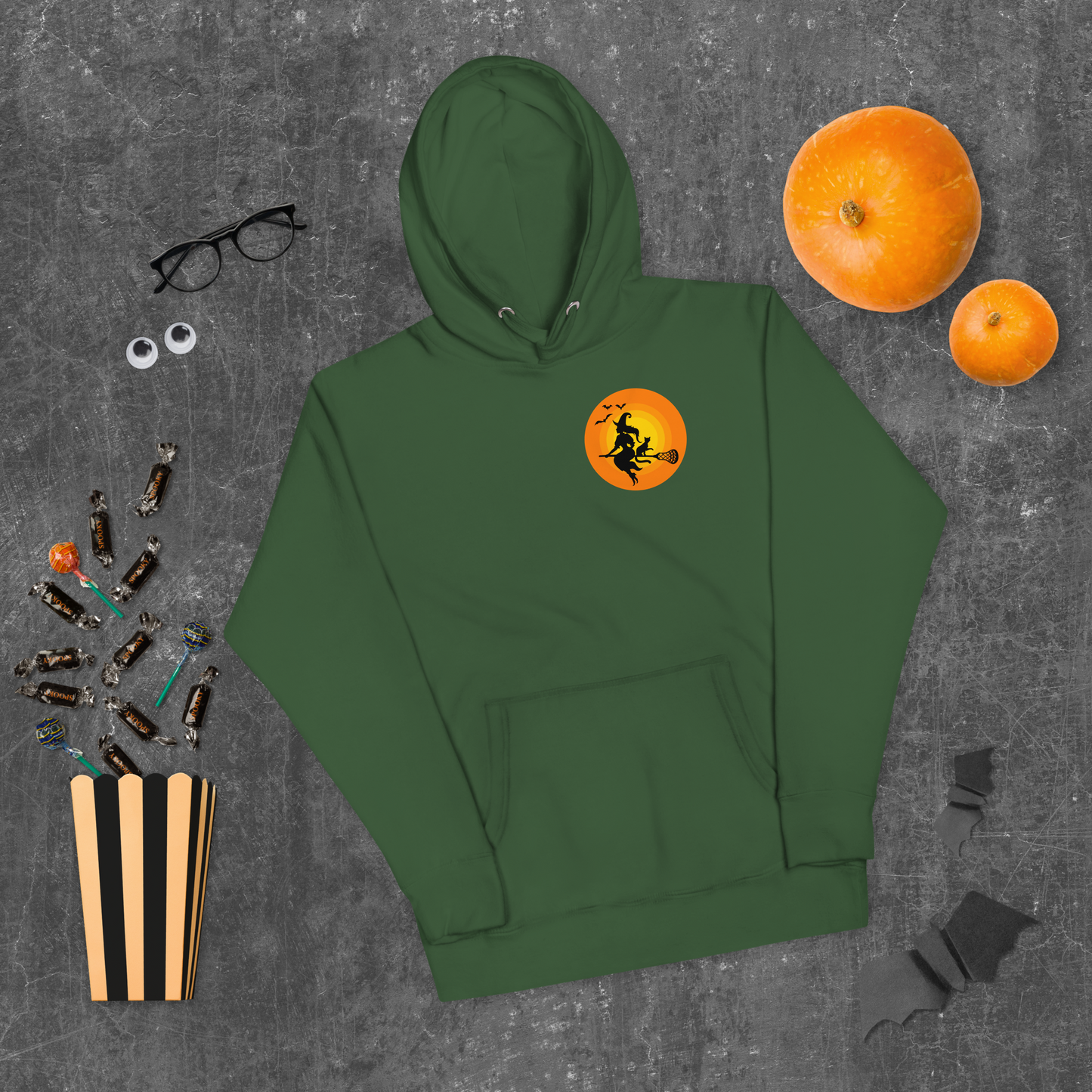 Halloween Lacrosse Witch Unisex Hoodie