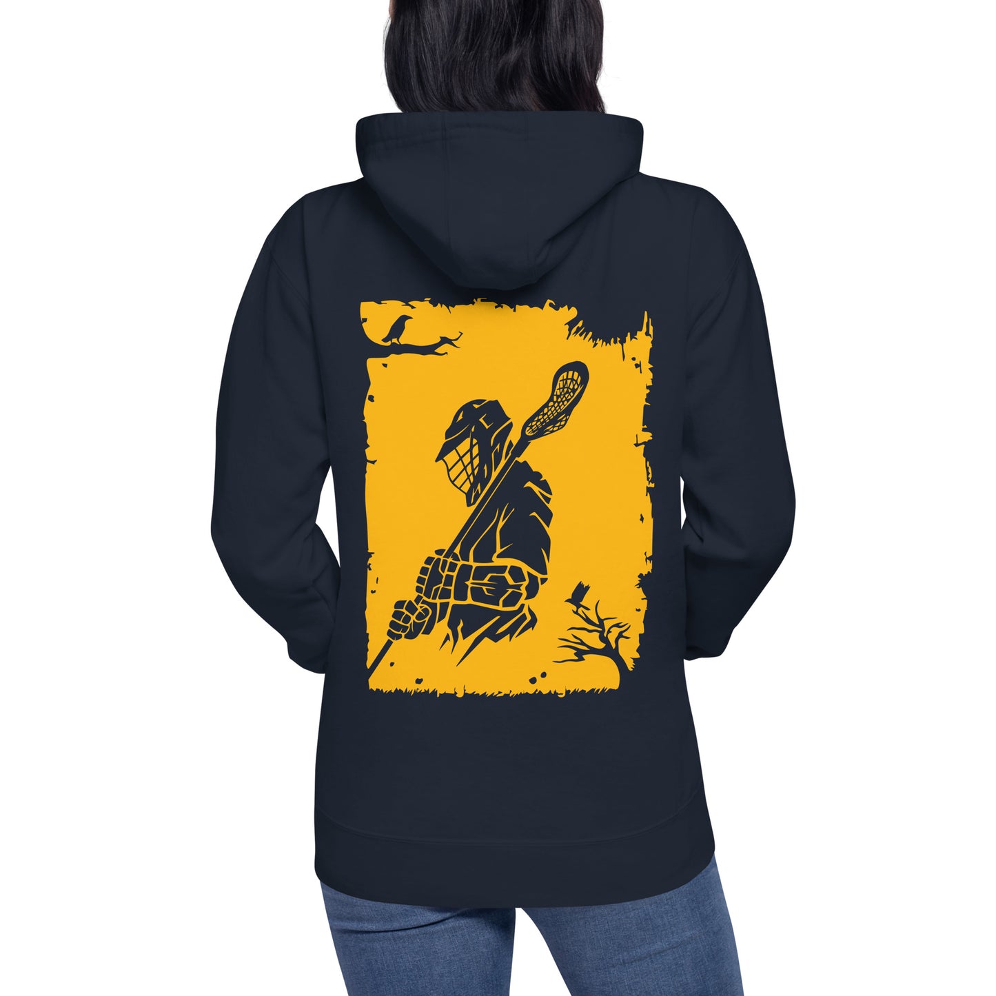 Adult Lacrosse Player Hoodie