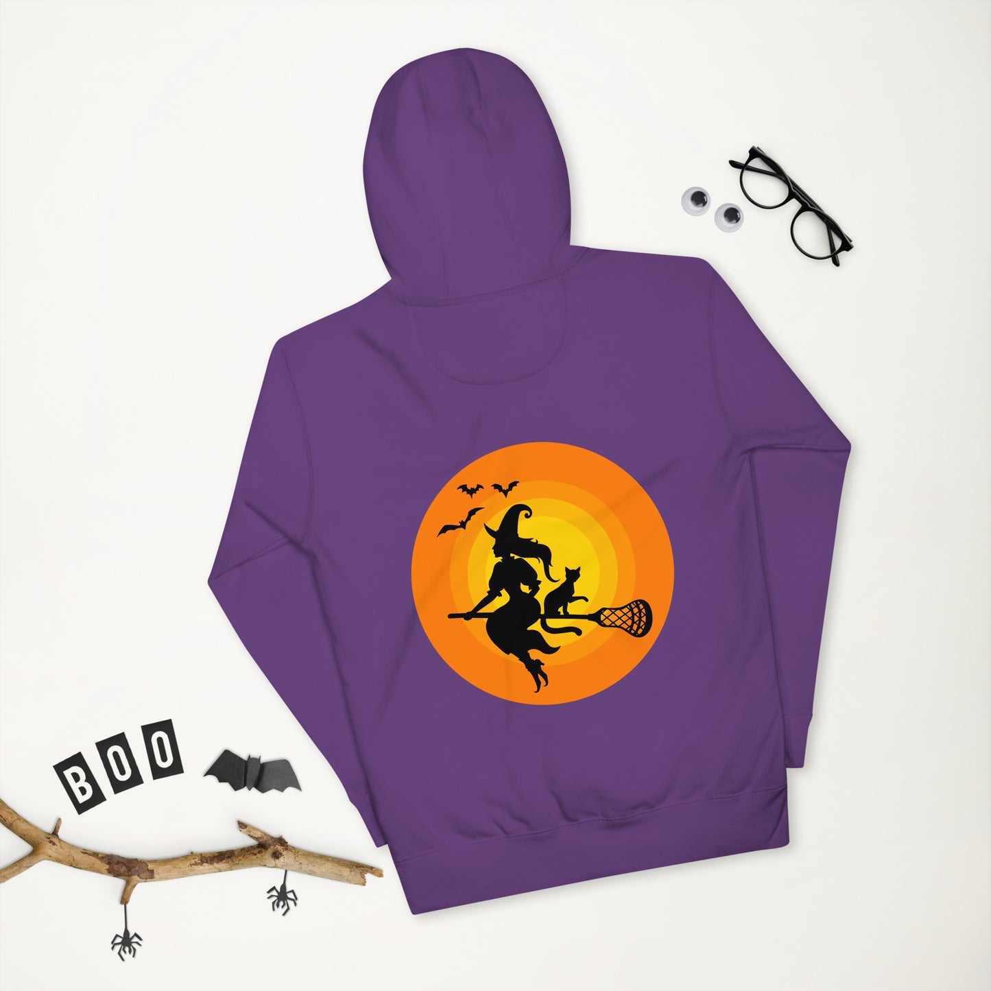 Halloween Lacrosse Witch Unisex Hoodie