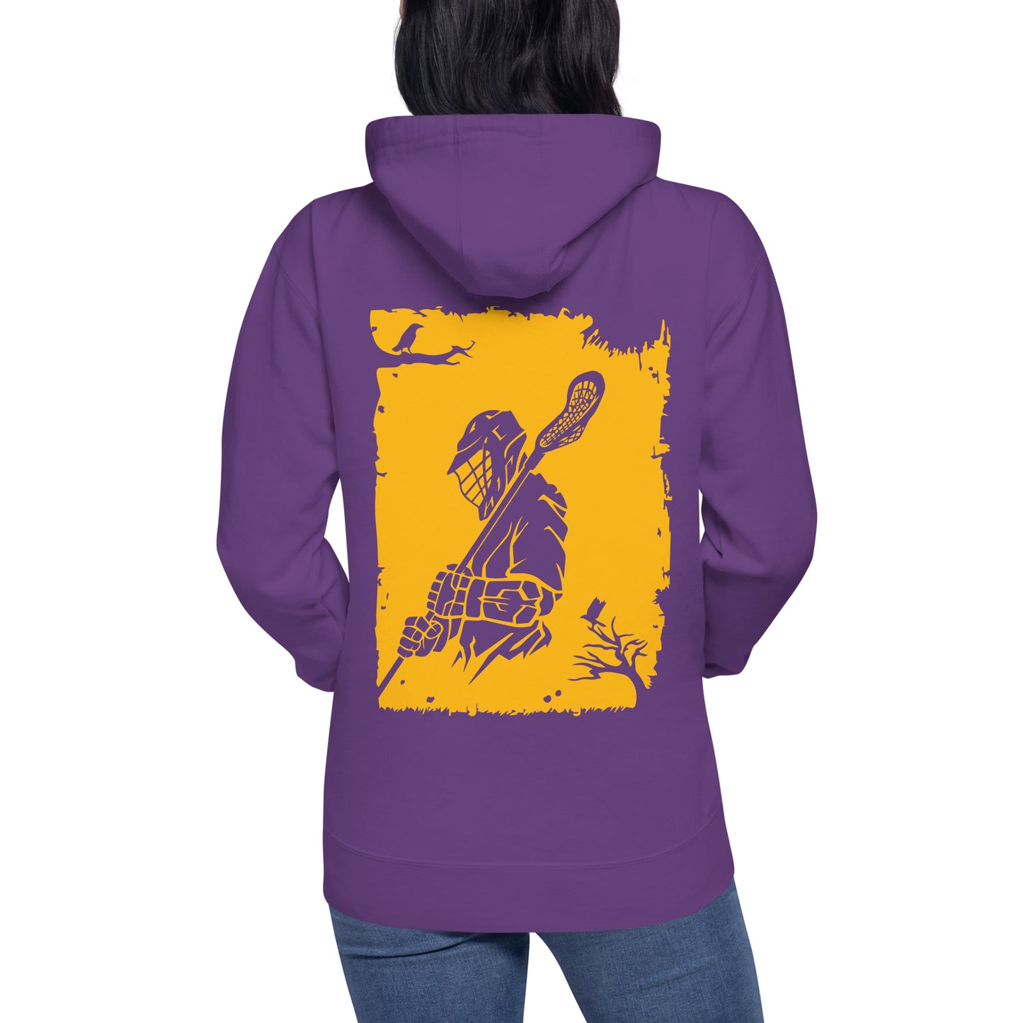 Adult Lacrosse Player Hoodie