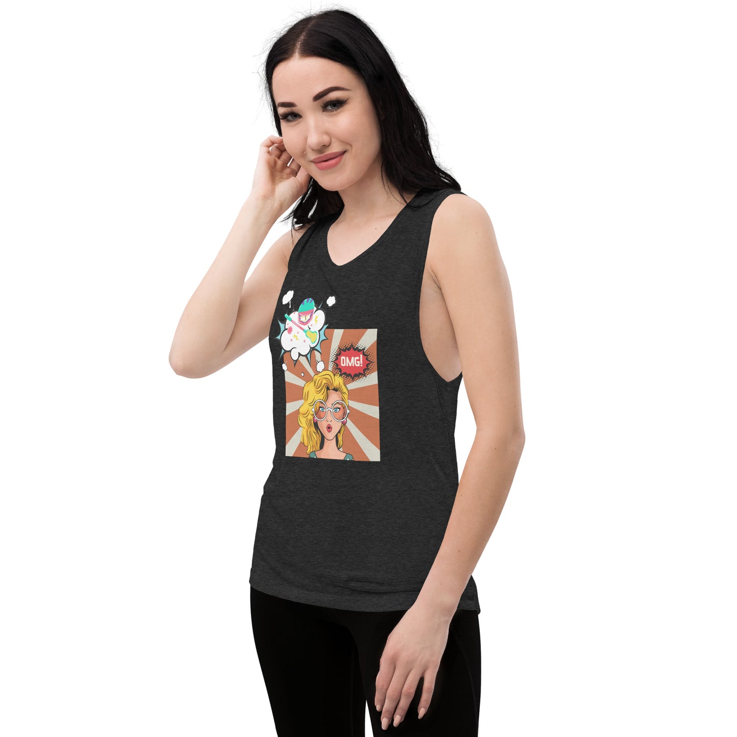 Ladies’ OMG Lacrosse Muscle Tank