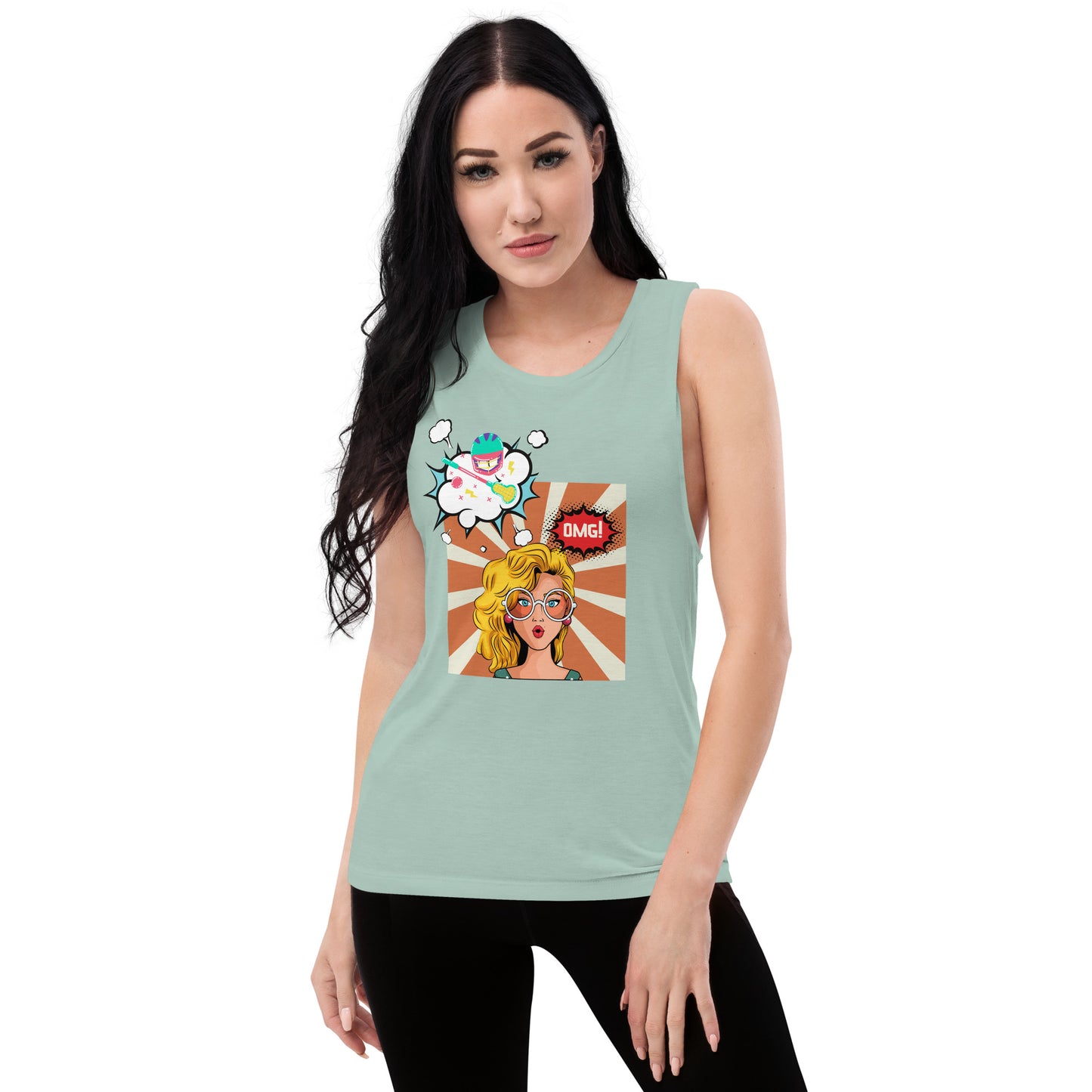 Ladies’ OMG Lacrosse Muscle Tank