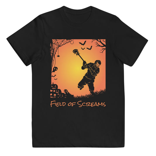 Youth Halloween Field of Screams jersey t-shirt