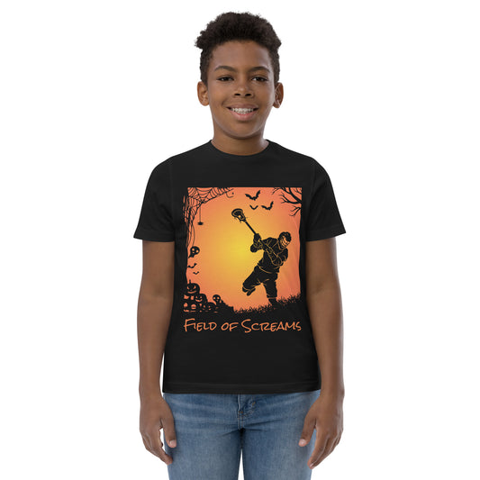 Youth Halloween Field of Screams jersey t-shirt