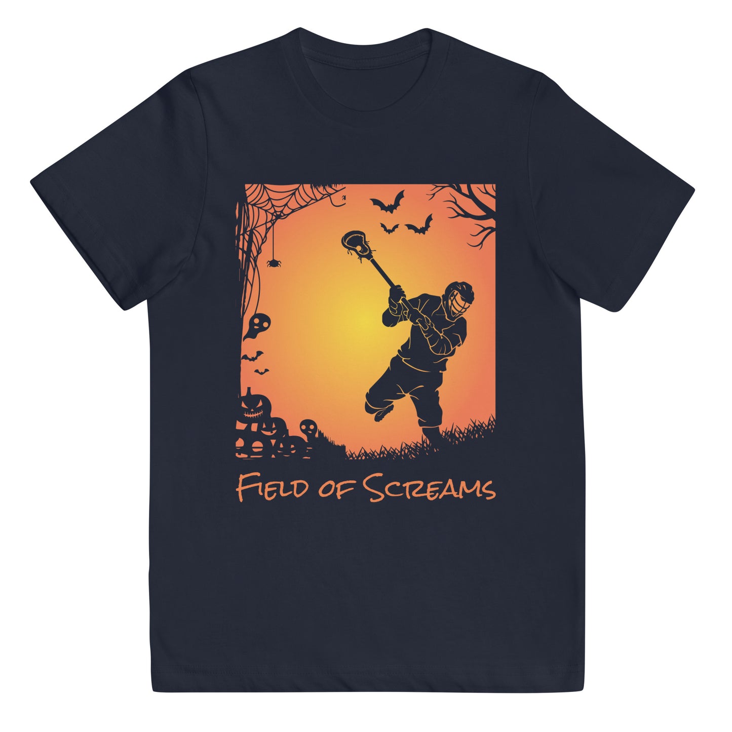 Youth Halloween Field of Screams jersey t-shirt