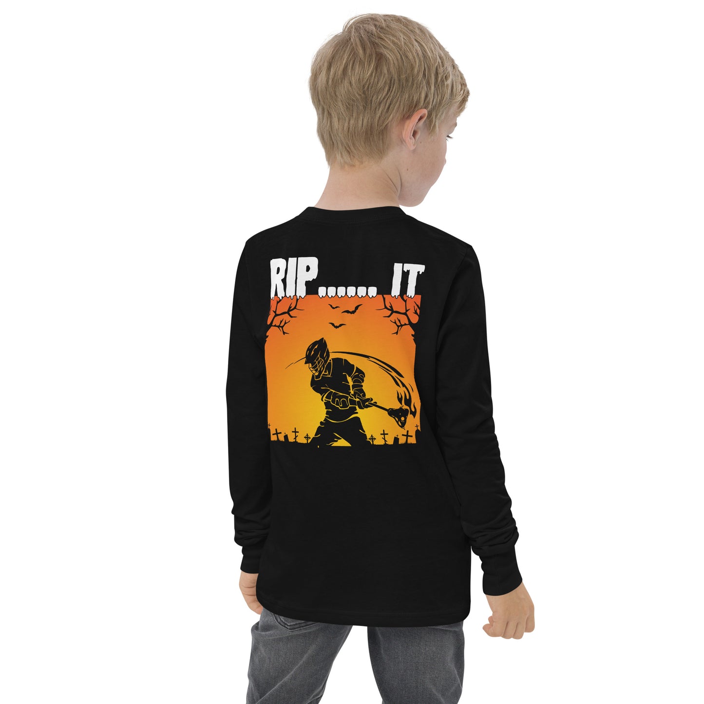 Youth Halloween RIP IT long sleeve tee