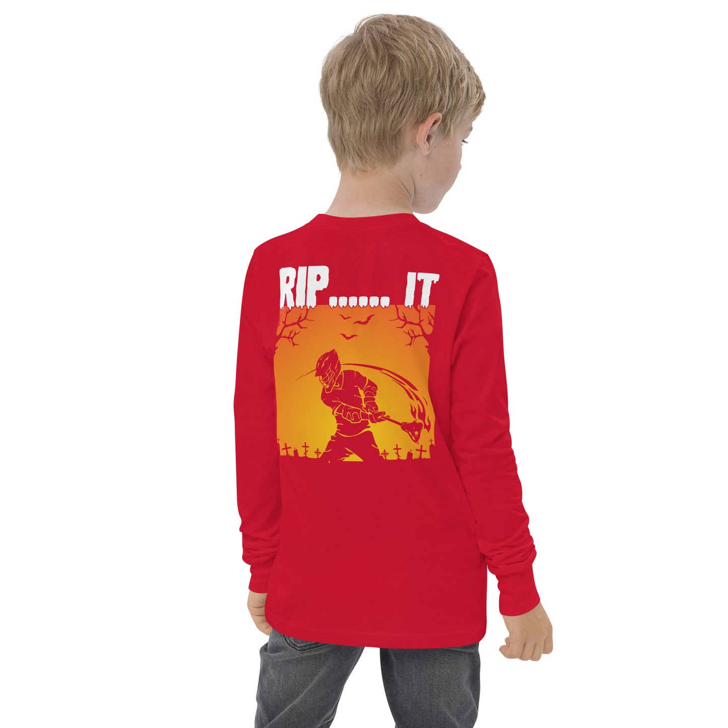 Youth Halloween RIP IT long sleeve tee