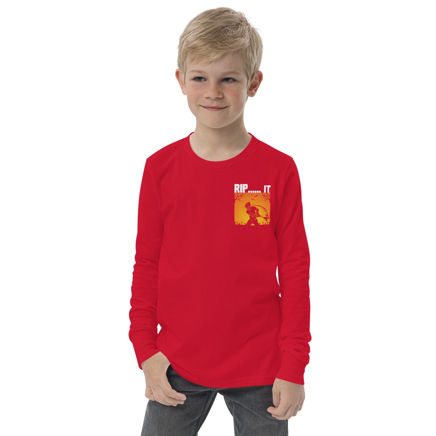 Youth Halloween RIP IT long sleeve tee