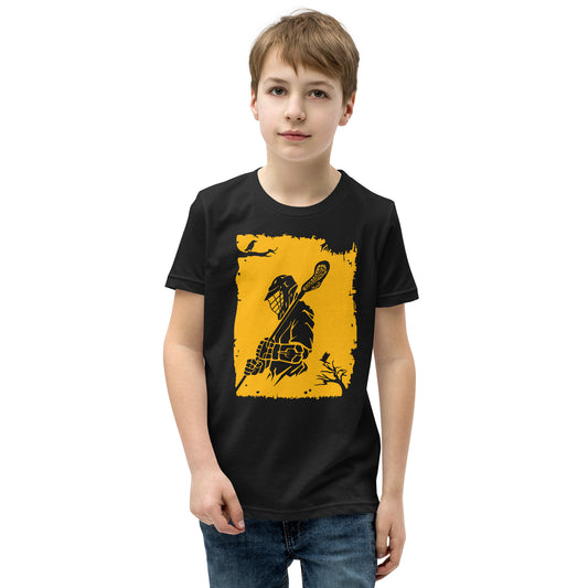 Youth Lacrosse Player Short Sleeve T-Shirt