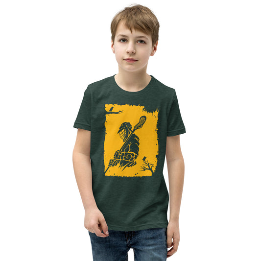 Youth Lacrosse Player Short Sleeve T-Shirt