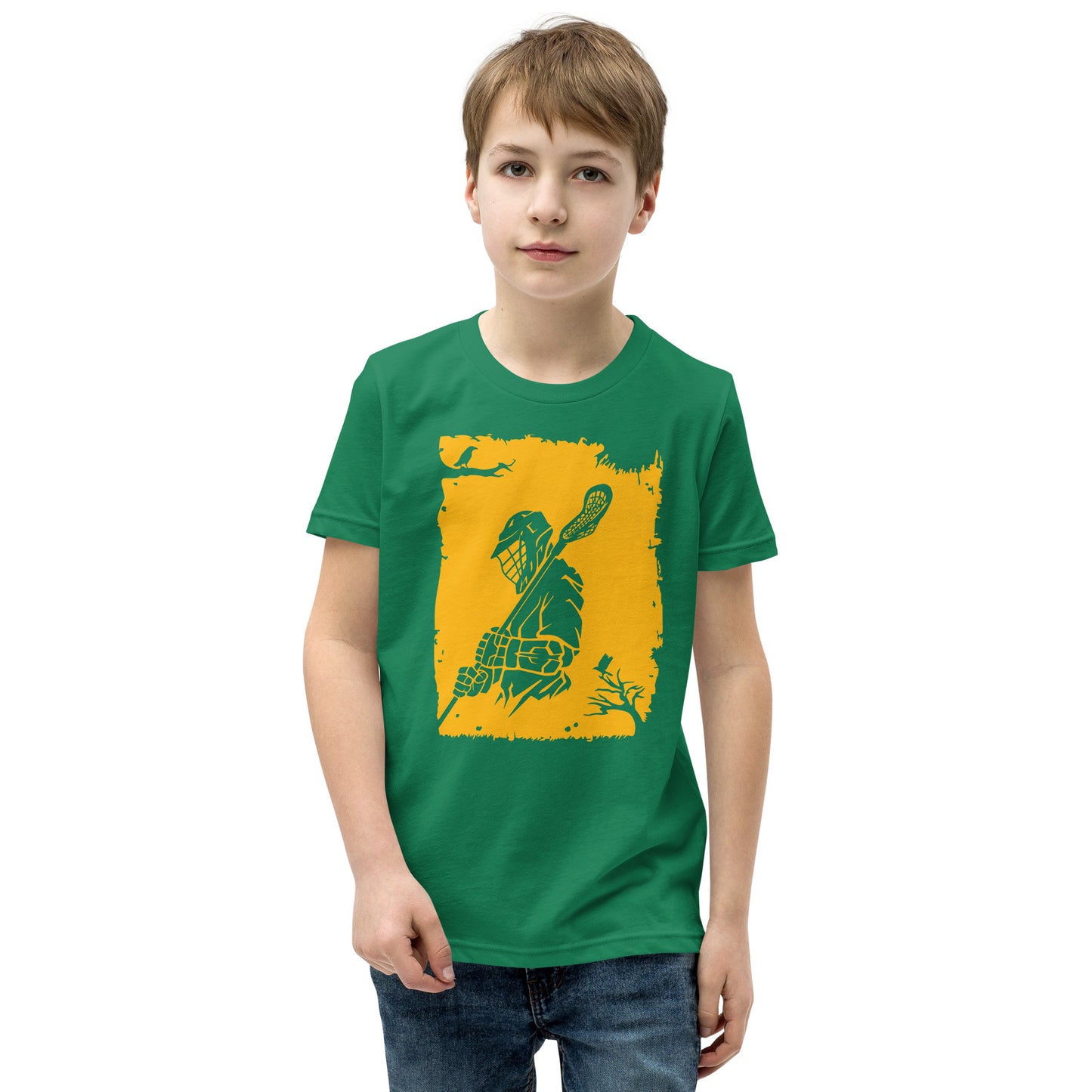 Youth Lacrosse Player Short Sleeve T-Shirt